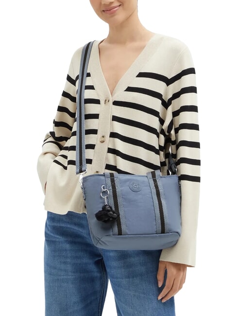 MINTA Medium tote bag with shoulder strap blue stone - Women&rsquo;s Bags