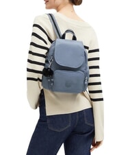 KIPLING CITY ZIP MINI Small backpack with flap blue stone - Women&rsquo;s Bags - 2