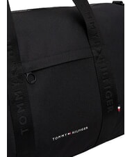 TOMMY HILFIGER TH REPREVE Duffel bag with shoulder strap black - Duffle bags - 4