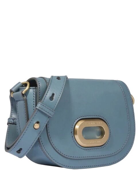 ILARIA Mini leather shoulder bag cerulean with gold abb - Women&rsquo;s Bags