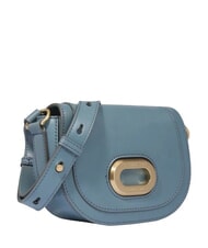 THE BRIDGE ILARIA Mini leather shoulder bag cerulean with gold abb - Women&rsquo;s Bags - 2