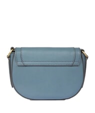 THE BRIDGE ILARIA Mini leather shoulder bag cerulean with gold abb - Women&rsquo;s Bags - 3