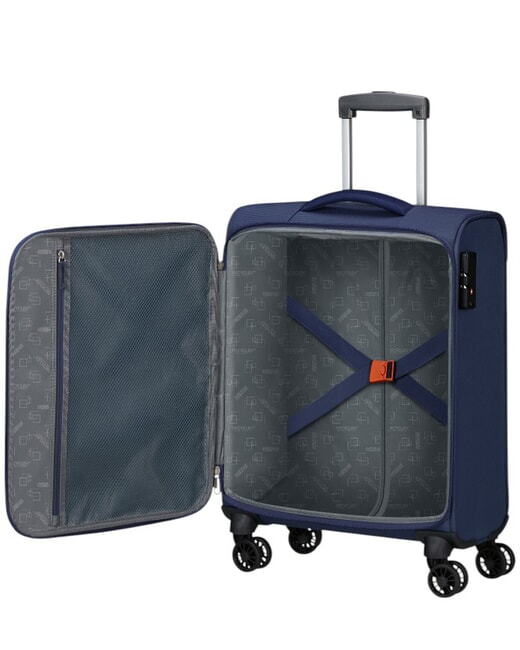 AIR WAVE Hand Luggage Trolley navy/orange - Hand luggage