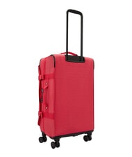 KIPLING SPONTANEOUS Medium size trolley resort pink - Semi-rigid Trolley Cases - 3