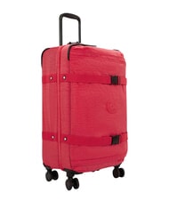 KIPLING SPONTANEOUS Medium size trolley resort pink - Semi-rigid Trolley Cases - 4
