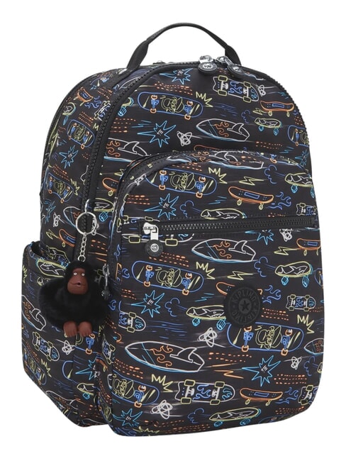 SEOUL COLLEGE BTS 15" laptop backpack neon skate - Backpacks & School and Leisure