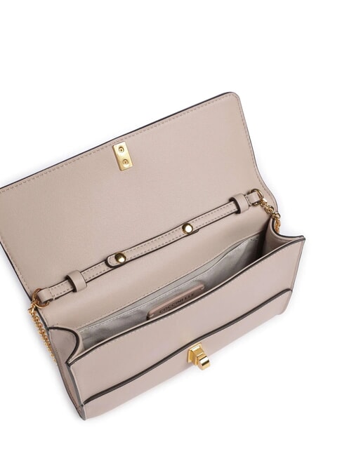 CAMPIONARIO - MAGIE 2NITE Leather clutch bag with chain shoulder strap rosette - Women&rsquo;s Bags