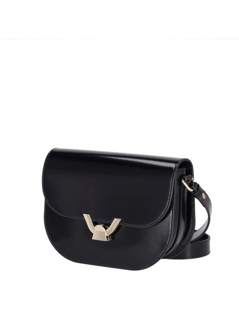CAMPIONARIO - DEW SHINY CALF  Mini shoulder bag, in leather Black - Women&rsquo;s Bags