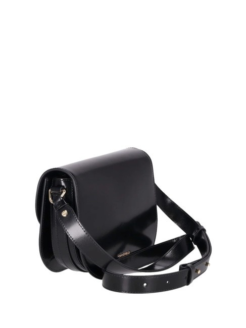 CAMPIONARIO - DEW SHINY CALF  Mini shoulder bag, in leather Black - Women&rsquo;s Bags