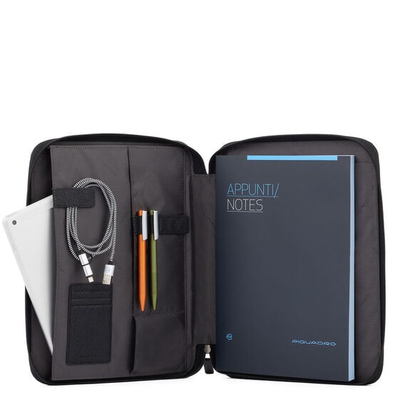 BRIEF ECOLOGICA Clipboard made of recycled fabric Black - Tablet holder& Organizer