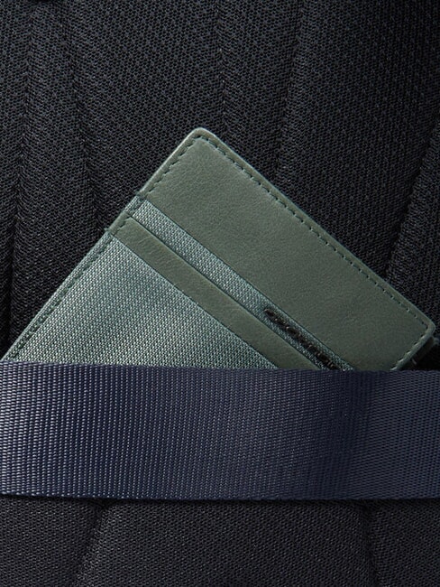 MARCEL Travel backpack for PC and iPad blue/dark brown - Laptop backpacks