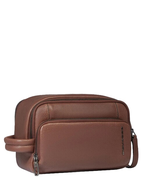 CRONUS Leather beauty case BROWN - Beauty Case