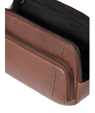 PIQUADRO CRONUS Leather beauty case BROWN - Beauty Case - 4