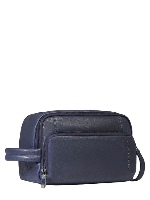 CRONUS Leather beauty case blue - Beauty Case