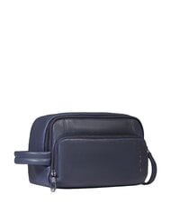 PIQUADRO CRONUS Leather beauty case blue - Beauty Case - 2