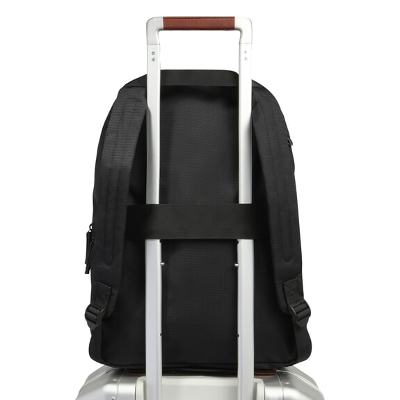 BUSINESS CASUAL Foldable fabric backpack Black - Laptop backpacks