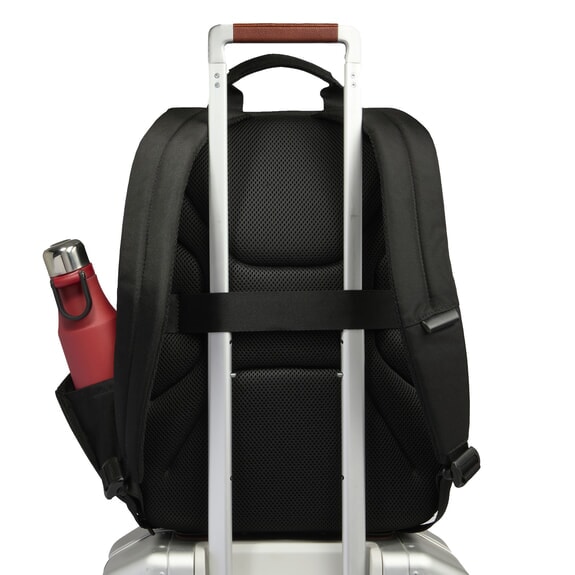 COLLEZIONE SMART BUSINESS 15.6" fabric laptop backpack Black - Laptop backpacks