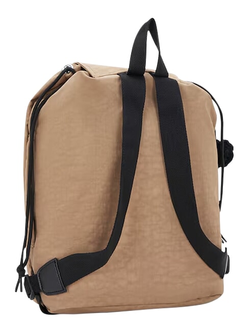 NEW FUNDAMENTAL L Fabric backpack early tan heritage - Backpacks & School and Leisure