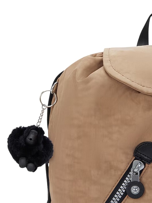 NEW FUNDAMENTAL L Fabric backpack early tan heritage - Backpacks & School and Leisure