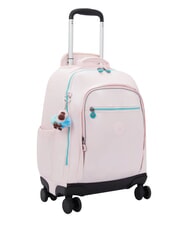 KIPLING NEW ZEA Trolley backpack with trolley sea pink metallic - Backpack trolleys - 3