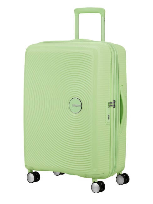 SOUNDBOX SPINNER Medium trolley, expandable green kiwi - Rigid Trolley Cases