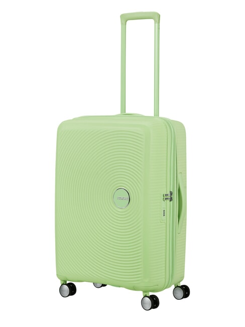 SOUNDBOX SPINNER Medium trolley, expandable green kiwi - Rigid Trolley Cases