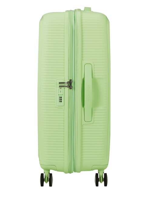 SOUNDBOX SPINNER Medium trolley, expandable green kiwi - Rigid Trolley Cases