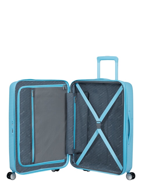 SOUNDBOX SPINNER Medium trolley, expandable blueberry fizz - Rigid Trolley Cases