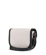 COCCINELLE CAMPIONARIO - DEW BICOLOR Mini shoulder bag, in leather white/black - Women&rsquo;s Bags - 2