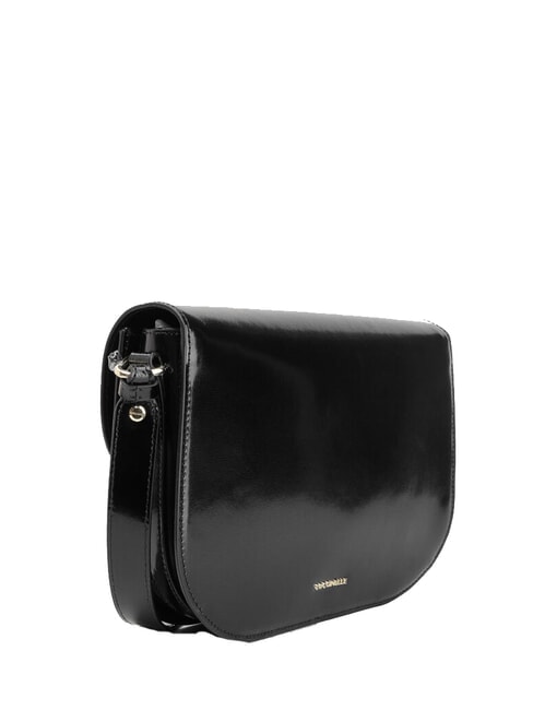 CAMPIONARIO - DEW SHINY CALF Brushed leather shoulder bag Black - Women&rsquo;s Bags