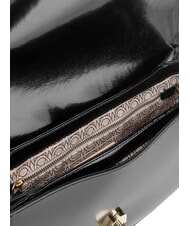COCCINELLE CAMPIONARIO - DEW SHINY CALF Brushed leather shoulder bag Black - Women&rsquo;s Bags - 4