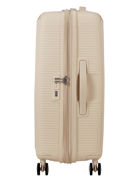 SOUNDBOX SPINNER Medium trolley, expandable coconut sand - Rigid Trolley Cases