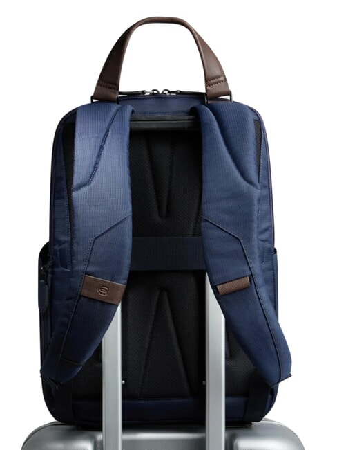 MARCEL Travel backpack for PC and iPad blue/dark brown - Laptop backpacks