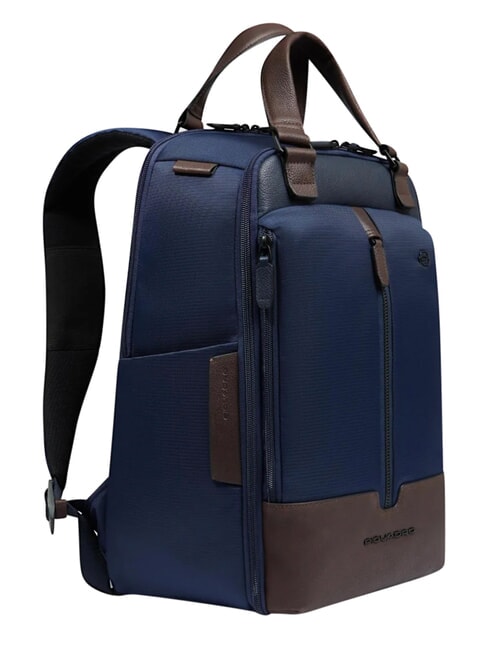 MARCEL Travel backpack for PC and iPad blue/dark brown - Laptop backpacks