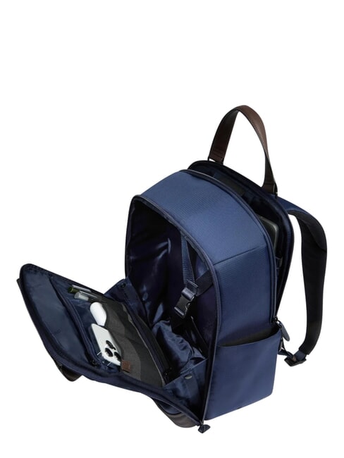 MARCEL Travel backpack for PC and iPad blue/dark brown - Laptop backpacks
