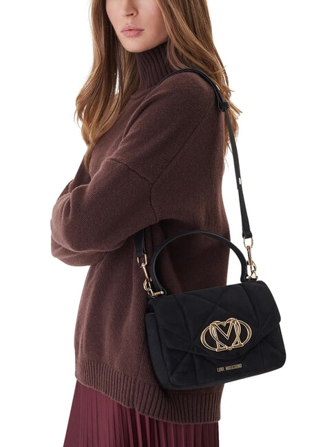 EMBOSSED Mini handbag, with shoulder strap Black - Women&rsquo;s Bags