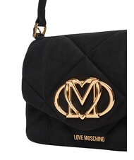 LOVE MOSCHINO EMBOSSED Mini handbag, with shoulder strap Black - Women&rsquo;s Bags - 5