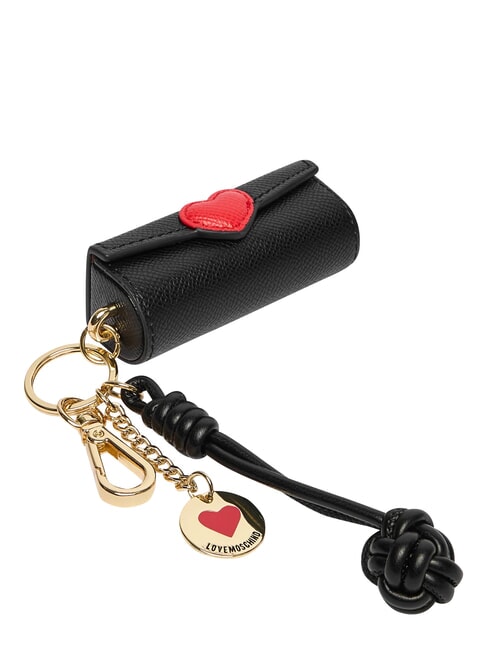 CHARMS Keychain with metal logo black/red/black - Key holders