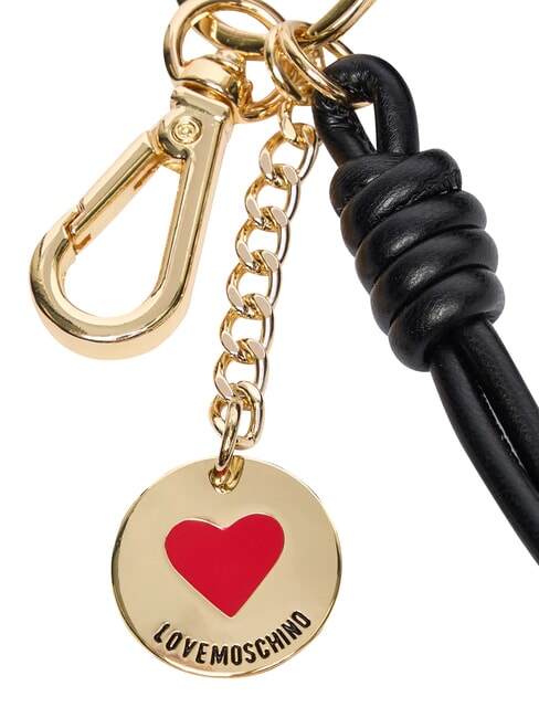 CHARMS Keychain with metal logo black/red/black - Key holders