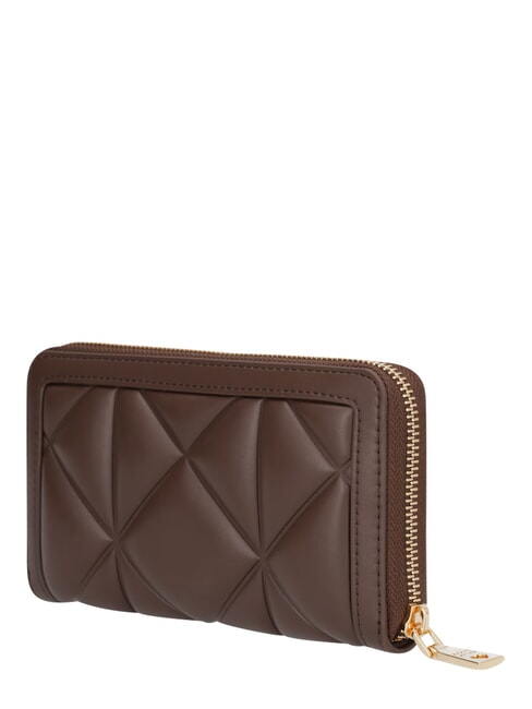 EMBOSSED Large zip-around wallet chocolate - Women&rsquo;s Wallets