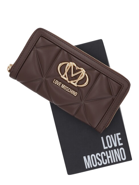 EMBOSSED Large zip-around wallet chocolate - Women&rsquo;s Wallets