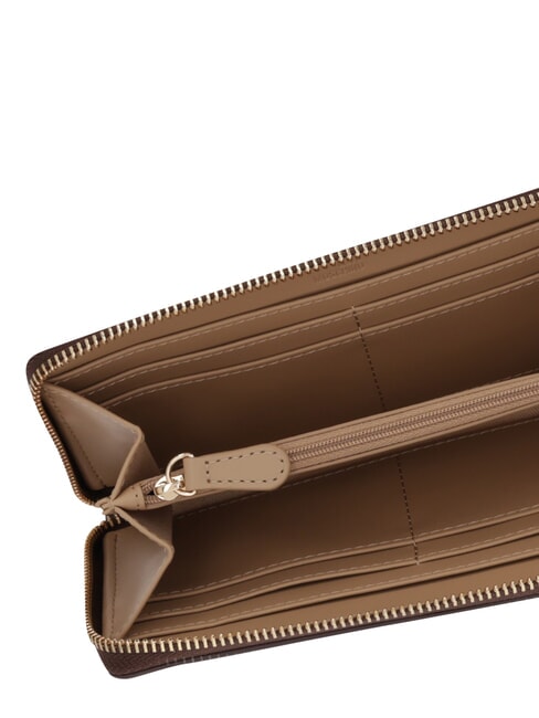 EMBOSSED Large zip-around wallet chocolate - Women&rsquo;s Wallets