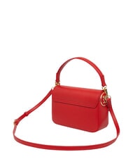 LOVE MOSCHINO CHUNKY TAB Bag with flap and shoulder strap RED - Women&rsquo;s Bags - 2