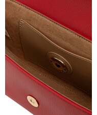 LOVE MOSCHINO CHUNKY TAB Bag with flap and shoulder strap RED - Women&rsquo;s Bags - 6