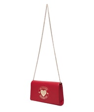 LOVE MOSCHINO SMART DAILY Clutch bag with metal shoulder strap RED - Women&rsquo;s Bags - 3