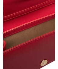 LOVE MOSCHINO SMART DAILY Clutch bag with metal shoulder strap RED - Women&rsquo;s Bags - 6