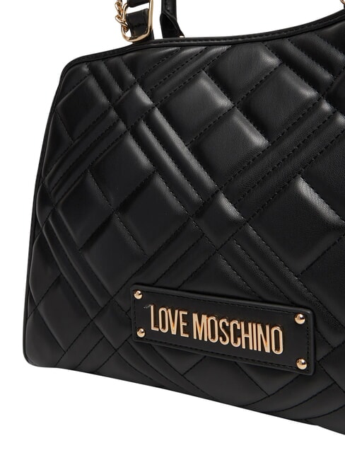 QUILTED Handbag, with chain shoulder strap Black - Women&rsquo;s Bags