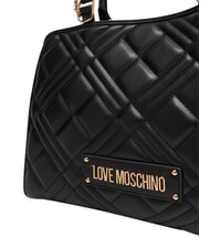 LOVE MOSCHINO QUILTED Handbag, with chain shoulder strap Black - Women&rsquo;s Bags - 5