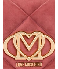 LOVE MOSCHINO EMBOSSED Shoulder bag, double portability antique pink - Women&rsquo;s Bags - 5
