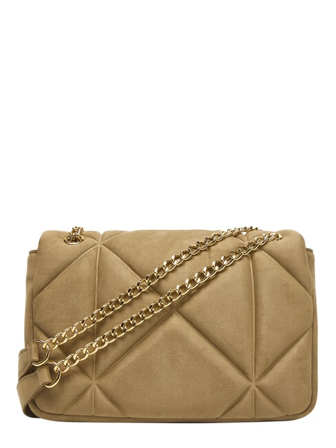 EMBOSSED Mini shoulder bag, with chain sand - Women&rsquo;s Bags